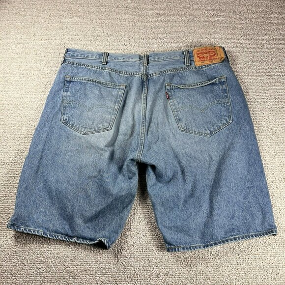 Levi’s 501 Button Fly Denim Shorts Blue Men’s Size 42 x 10 - Picture 5 of 6
